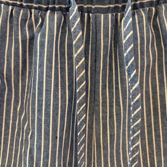 Princess Polly Asos Veridian Wide Leg Blue and White Striped Size 4 Runs Larger - Picture 6 of 10